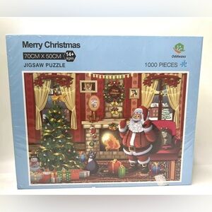Jigsaw Merry Christmas Santa Clause 1000 Piece Puzzle Sealed